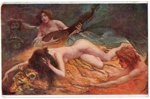 NUDE Art - Wasilkowski, goldregen, Playing  Music