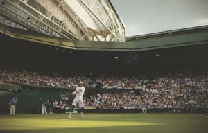 Rafael Nadal Wimbledon Tennis Champion Match Serve Postcard