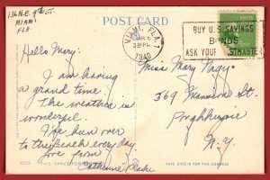 Florida, Miami Beach - Palm Studded Bathing Beach  - [FL-936]