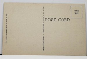 FL Colorful Ft. Lauderdale Beach Linen Postcard I2