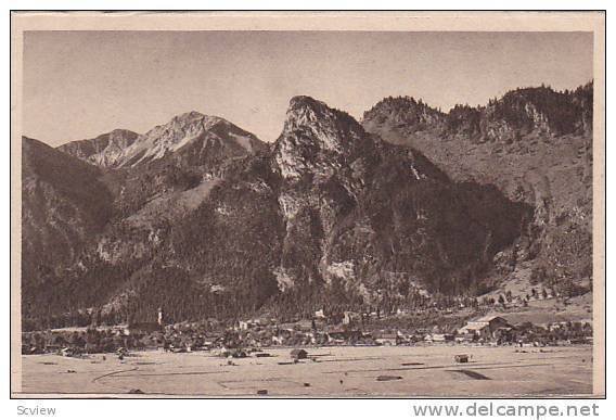 Oberammergau Mit Kofel Und Not, Bavaria, Germany, 1900-1910s