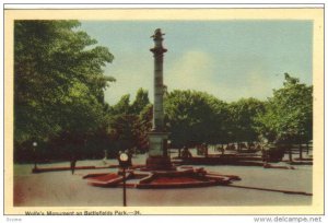 Wolfe's Monument , Battlefield Park , Quebec , Canada , 30-40s