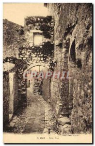 Old Postcard Eze A street