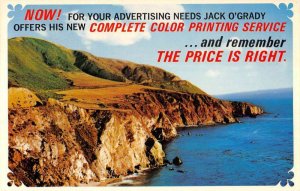 Ventura California Jack O'Grady Color Printing Svc ad vintage pc ZC549220