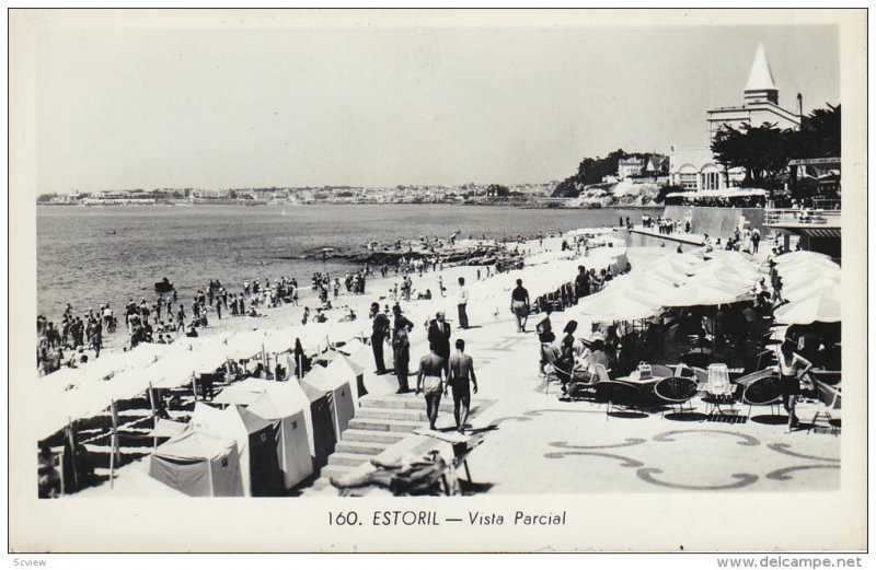 RP, Vista Parcial, People Bathing, ESTORIL, Portugal, 1920-1940s