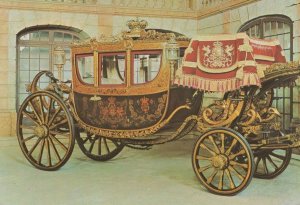 Portugal Crown Carriage Coach XIXth Century Museum Postcard