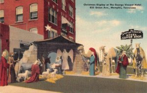 Memphis Tennessee Christmas Nativity Display George Vincent Hotel PC AA15647