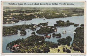 Canadian Spans, Thousand Island International Bridge, ONTARIO, Canada, PU-1939