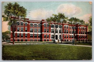 Technical High School Springfield MA C1912 DB Postcard AB6