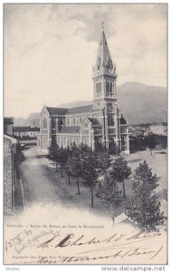 Grenoble, Eglise St. Bruno, au fond, le Moucherotte, Rhone-Alpes, France, PU-...