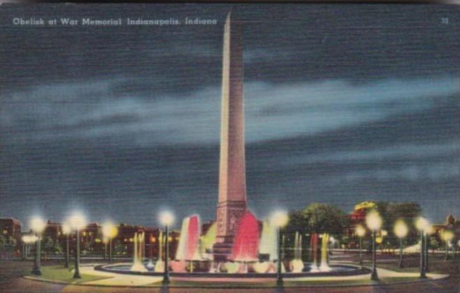 Obelisk At War Memorial Indianapolis Indiana