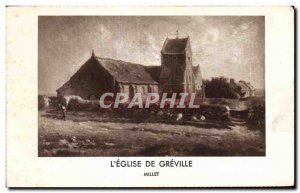 Old Postcard Church of Greville Millet