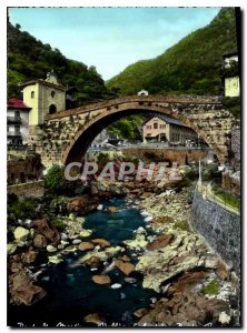 Modern Postcard Pont St Martin Ponte Romano Aosta Valley