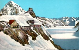 Switzerland Jungfraujoch Mit Moench und Aletschgletscher