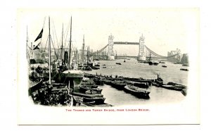 UK - England, London. Tower Bridge & Thames from London Bridge