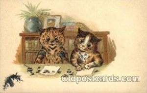 Artist Signed Louis Wain Cats Unused 