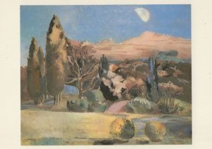 Paul Nash Landscape Of The Moons First Quarter Rare Painting Postcard