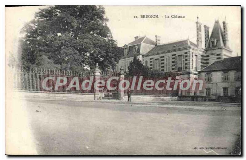 Old Postcard Brienon The Castle