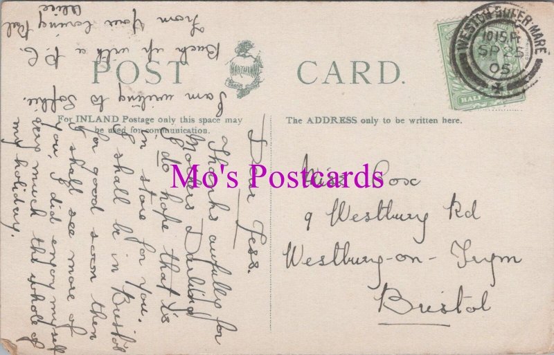 Genealogy Postcard - Cox, 9 Westbury Road, Westbury On Trym, Bristol GL2188