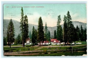 Hotel Wawona Yosemite Valley California 1911 Station F Postmark Vintage Postcard 