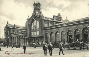 belgium, LUIK LIEGE, La Gare de Longdoz, Railway Station (1910s) Postcard