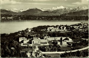 RPPC United Nations Palace Geneva Switzerland Real Photo Postcard