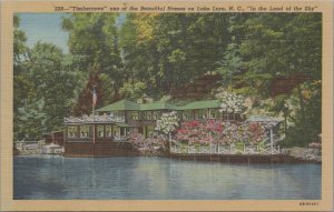 Postcard Timbercove One of the Beautiful Homes Lake Lure NC