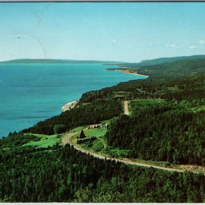 c1960s Cabot Trail Cape Breton NS Coastal Scene Winding Road Nova Scotia Photo