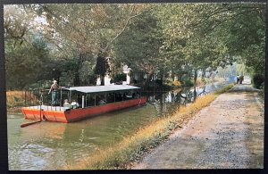 Vintage Postcard 1980s Barge Ride on the Delaware Canal, New Hope, PA