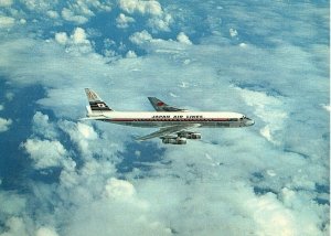 Japan Air Lines DC 8 Jet Courier Airline Issued Airplane Postcard