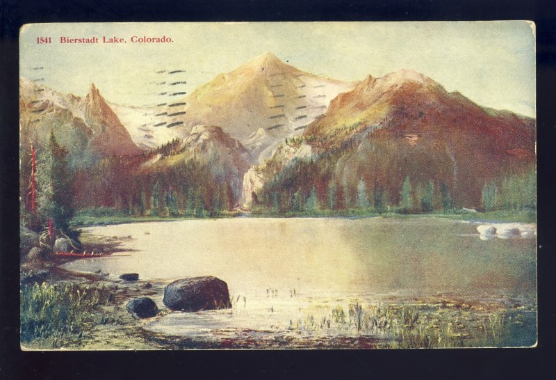 Larimer County, Colorado/CO Postcard, Bierstadt Lake, 1911!