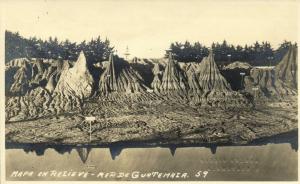 guatemala, C.A., Mapa en Relieve, Relief Map (1920s) Adolfo Biener RPPC