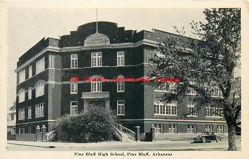 AR, Pine Bluff, Arkansas, Pine Bluff High School Building, Graycraft Pub No P-79