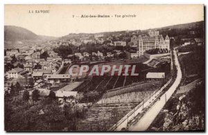 Aix les Bains - Vue Generale - Old Postcard