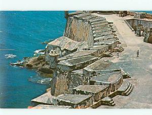 Vintage Post Card Santa Barbara Bastion Castillo Morro San Juan Puerto Ri # 3753