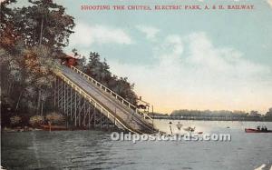 Shooting the Chutes, Electric Park, A & H Railway NY, USA 1908 