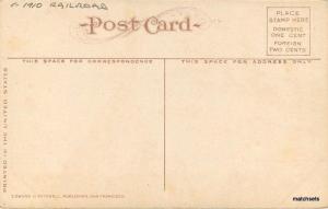 C-1910 Railroad Box Canon Yosemite California Mitchell postcard 3676