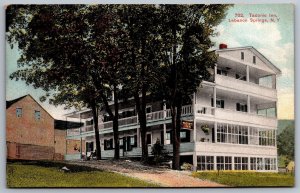 Taconic Inn Lebanon Springs New York NY Trees & Building Landmarks Postcard