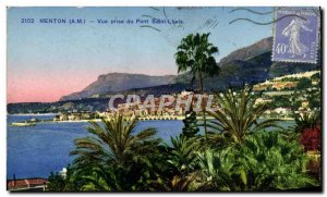 Old Postcard Menton View St. Louis Bridge Jack