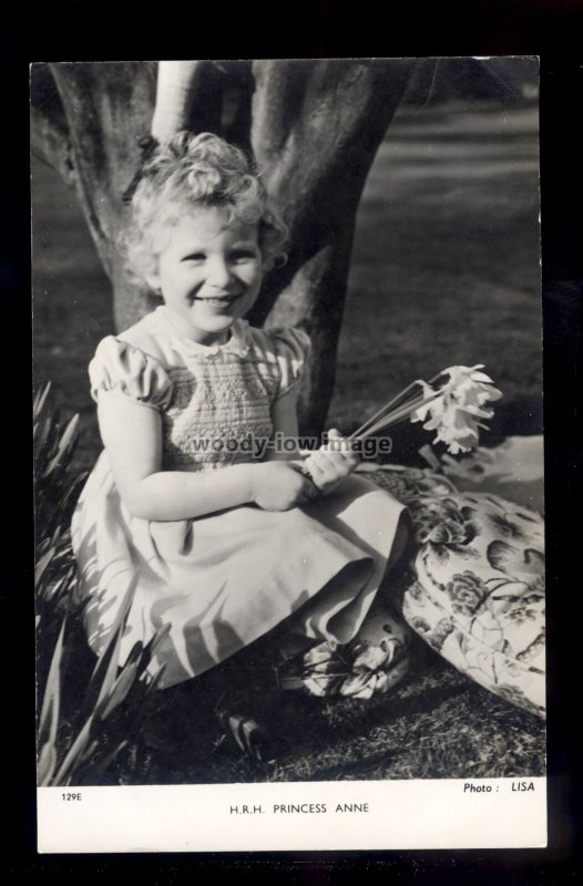 r4293 - HRH. Princess Anne (approx 4yrs) in the Garden - Tuck's postcard 