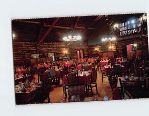 Postcard Dining room at Old Faithful Inn Yellowstone National Park Wyoming USA