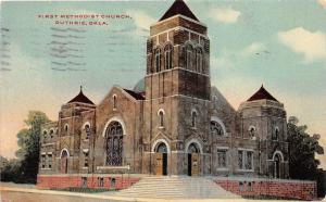 B54/ Guthrie Oklahoma Ok Postcard 1909 First Methodist Church