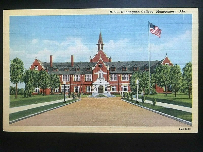 Vintage Postcard 1937 Huntington College Montgomery Alabama (AL)