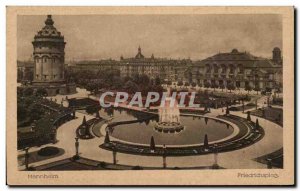 Old Postcard Mannheim Freidrichsplatz