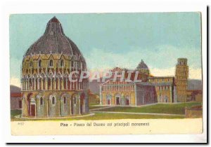 Italy italia Pisa Postcard Old Duomo silent principali Monuments