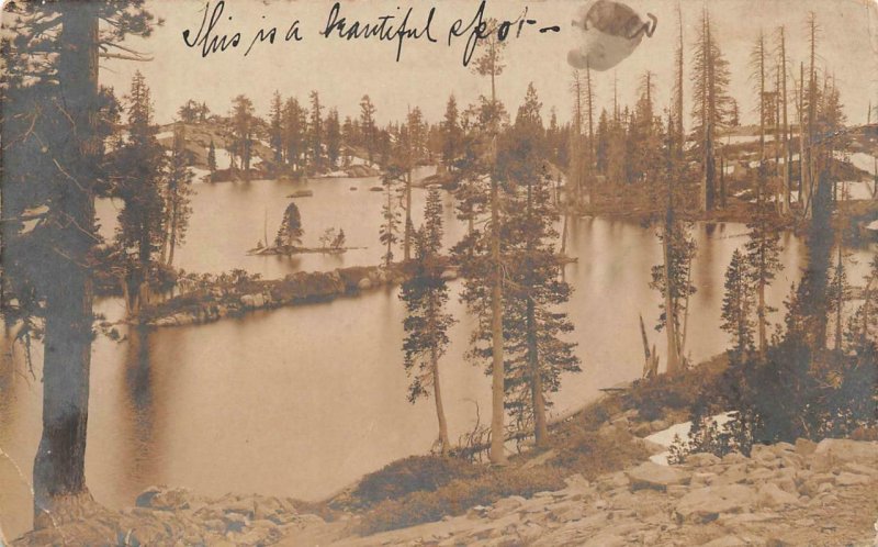 RPPC CISCO CALIFORNIA LAKE VIEW DPO REAL PHOTO POSTCARD (c. 1905)