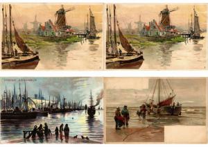 NETHERLANDS HOLLAND LITHO LITHOGRAPHY 21 CPA Pre-1920