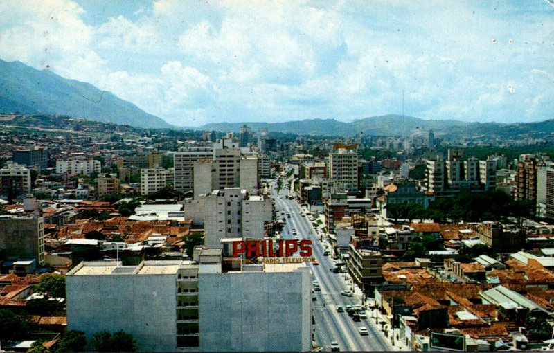 Venezuela Caracas Vista Parcial con Avenida Urdaneta