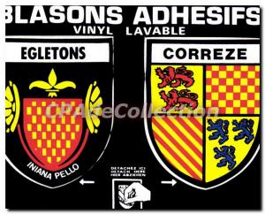 Postcard Modern Egletons Correze emblazoned adhsifs