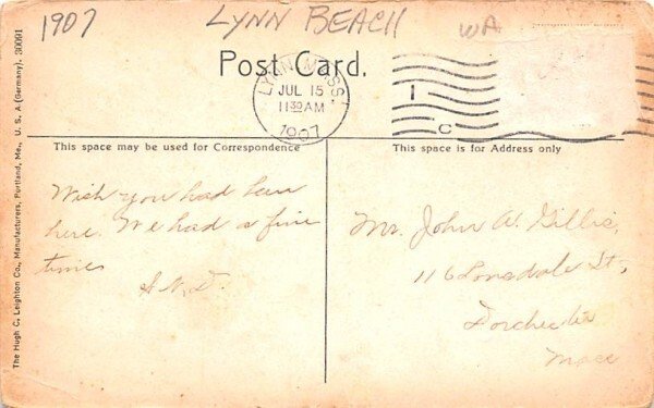 Bathing Pavilion Lynn, Massachusetts Postcard